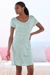 Nachthemd VIVANCE DREAMS, Damen, Gr. 40/42, N-Gr, gr&uuml;n (gr&uuml;n, meliert), Single