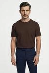 Pyjamaoberteil BOSS "Waffle T-Shirt", Herren, Gr. L, schwarz braun 207, Obermaterial: