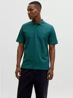 Poloshirt JACK & JONES "JJEAUSTIN POLO SS NOOS", Herren, Gr. M, atlantic deep