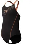 Badeanzug SPEEDO "f&uuml;r M&auml;dchen", Kinder, Gr. 152 (146), N-Gr, orange (bright peach),