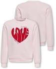 Sweatshirt KIDS ONLY "KOGLOVELY LIFE LS BOXY PRINTED SWT", M&auml;dchen, Gr....