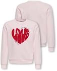 Sweatshirt KIDS ONLY "KOGLOVELY LIFE LS BOXY PRINTED SWT", M&auml;dchen, Gr....