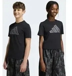 T-Shirt ADIDAS SPORTSWEAR "CAMO GRAFIK KIDS", Jungen, Gr. 128, schwarz,...