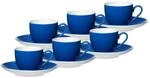 Ritzenhoff & Breker Tasse "Espressotassen und -untertassen Doppio 80 ml 6er Set"