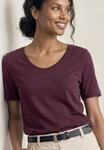 T-Shirt STREET ONE "Style Gerda", Damen, Gr. 40, rustic rouge, Jersey,...