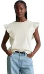 T-Shirt MARC O'POLO DENIM "aus weichem Rippjersey", Damen, Gr. XXS, silky wei&szlig;,