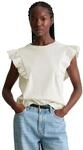 T-Shirt MARC O'POLO DENIM "aus weichem Rippjersey", Damen, Gr. XXS, silky wei&szlig;,
