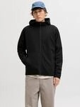 Sweatshirt JACK & JONES "JJEBASE SWEAT ZIP HOOD SN", Herren, Gr. L, schwarz,