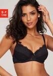 B&uuml;gel-BH LASCANA "Cara", Damen, Gr. 85, Cup D, schwarz, Spitze, Obermaterial:...