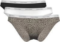 Bikinislip "BIKINI 3PK", Damen, Gr. XS (34), schwarz, classic wei&szlig;, animal...