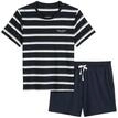 Shorty MARC O'POLO "Mix N Match Cotton", Herren, Gr. L (54), blau (schwarz navy