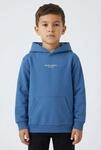 Name It Kapuzensweatshirt "NKMBRODY LS NREG SWEAT WH BRU NOOS", mit kleinem...