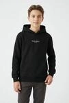 Name It Kapuzensweatshirt "NKMBRODY LS NREG SWEAT WH BRU NOOS", mit kleinem...