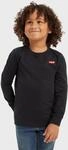 Langarmshirt LEVI'S KIDS "LVB LS GRAPHIC TEE SHIRT", Jungen, Gr. 16 (176), schwarz,