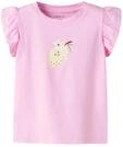 T-Shirt NAME IT "NMFFLITTAZ SS TOP BOX", M&auml;dchen, Gr. 92, rosa (pirouette),...