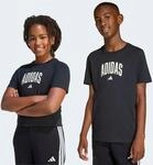 T-Shirt ADIDAS SPORTSWEAR "COLLEGIATE GRAPHIC KIDS", M&auml;dchen, Gr. 158, schwarz,