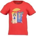 T-Shirt BLUE SEVEN, M&auml;dchen, Gr. 98, rot, Single Jersey, Obermaterial: 100%