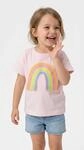 T-Shirt BLUE SEVEN, M&auml;dchen, Gr. 98, rosa, Single Jersey, Obermaterial: 100%