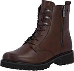 Schn&uuml;rstiefelette REMONTE, Damen, Gr. 36, w&auml;rmend, braun (dunkelbraun), Leder,
