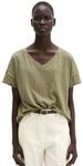T-Shirt MARC O'POLO "aus Slub-Jersey", Damen, Gr. XL, pure sage, Obermaterial:...