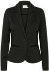 Blusenblazer KAFFE "Blazer KAjenny", Damen, Gr. M, schwarz (schwarz deep),