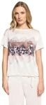Kurzarmshirt BETTY BARCLAY "Damen mit Aufdruck", Damen, Gr. 36, patch cream, braun,