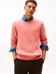 Rundhalspullover TOMMY HILFIGER "ESSENTIAL COTTON", Herren, Gr. S, camellia...