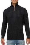 Troyer INDICODE "Rufus", Herren, Gr. M, grau (charcoal mix), Strick,...