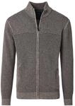 Strickjacke CASAMODA "CASAMODA Strickjacke uni", Herren, Gr. S, grau (braun),...