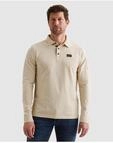 PME LEGEND Langarm-Poloshirt mit Logo Stickerei