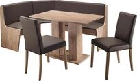 Eckbankgruppe MASSIVLINE & MORE "Sylt", braun (holzwerkstoff mit farbe san remo
