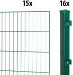 GARDEN N MORE Einstabmattenzaun "Standard" 15 Elemente f&uuml;r 30 m, LxH: 200 x...