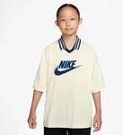 T-Shirt NIKE SPORTSWEAR "K NSW CLN JERSEY SS TOP", Jungen, Gr. XL, soft pearl,...
