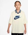 T-Shirt NIKE SPORTSWEAR "K NSW CLN JERSEY SS TOP", Jungen, Gr. XL, soft pearl,...
