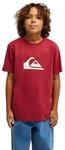 T-Shirt QUIKSILVER "Ev Comp Logo", Jungen, Gr. 14, rot (burnt russet),...