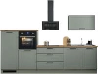 BASIC by Balculina K&uuml;chenzeile "Marsi" Breite 320 cm, h&ouml;henverstellbare...