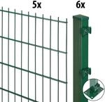 GARDEN N MORE Doppelstabmattenzaun "Excellent" 5 Elemente f&uuml;r 10 m, LxH: 200 x...
