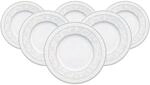 Villeroy & Boch Brotteller "Brotteller Gray Pearl &oslash; 18 cm 6er Set wei&szlig;"