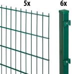 GARDEN N MORE Doppelstabmattenzaun "Standard" 5 Elemente f&uuml;r 10 m, LxH: 200 x...