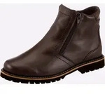 Stiefelette HEINE, Damen, Gr. 36, braun, Glattleder, Leder, Rindsleder, Schuhe