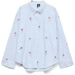 Hemdbluse VERO MODA "VMTIRA LS SHIRT WVN", Damen, Gr. M, hellwei&szlig;...
