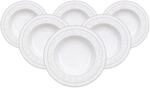 Villeroy & Boch Suppenteller "Suppenteller Gray Pearl &oslash; 24,8 cm 6er Set wei&szlig;"