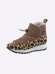 Stiefelette HEINE, Damen, Gr. 37, braun (braun, leo), Synthetik, Schuhe...