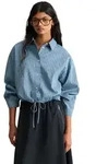 Langarmbluse MARC O'POLO DENIM "aus Papertouch-Popeline", Damen, Gr. XXS, light...