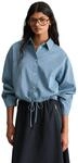 Langarmbluse MARC O'POLO DENIM "aus Papertouch-Popeline", Damen, Gr. XXS, light...