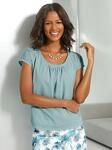 Blusenshirt LADY "Blusenshirt", Damen, Gr. 42, gr&uuml;n (mint), 100% Polyester,