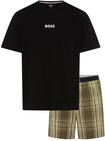 Pyjama BOSS "Easy Short Set", Herren, Gr. M, open gr&uuml;n 348, Jersey,...