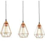 EGLO H&auml;ngeleuchte "TARBES Pendellampe, Stahl, IP20, E27, Vintage,...