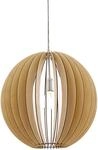 EGLO Pendelleuchte "COSSANO", braun (nickelfarben, holzfarben), 1, &Oslash; 50cm, Leuchten,
