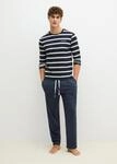 Schlafanzug MARC O'POLO "Mix N Match Cotton", Herren, Gr. M (50), blau (schwarz...